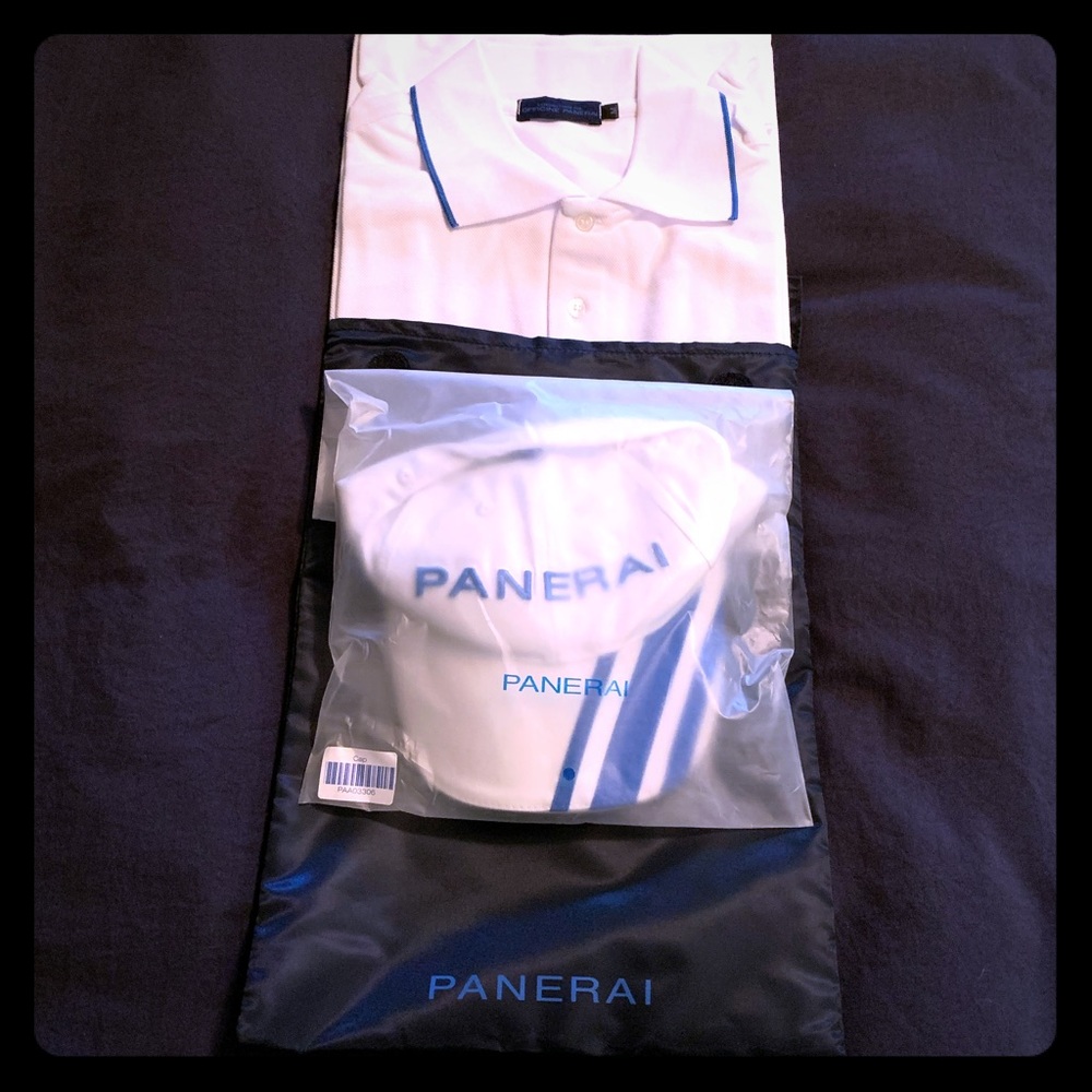 Panerai polo and matching ball cap